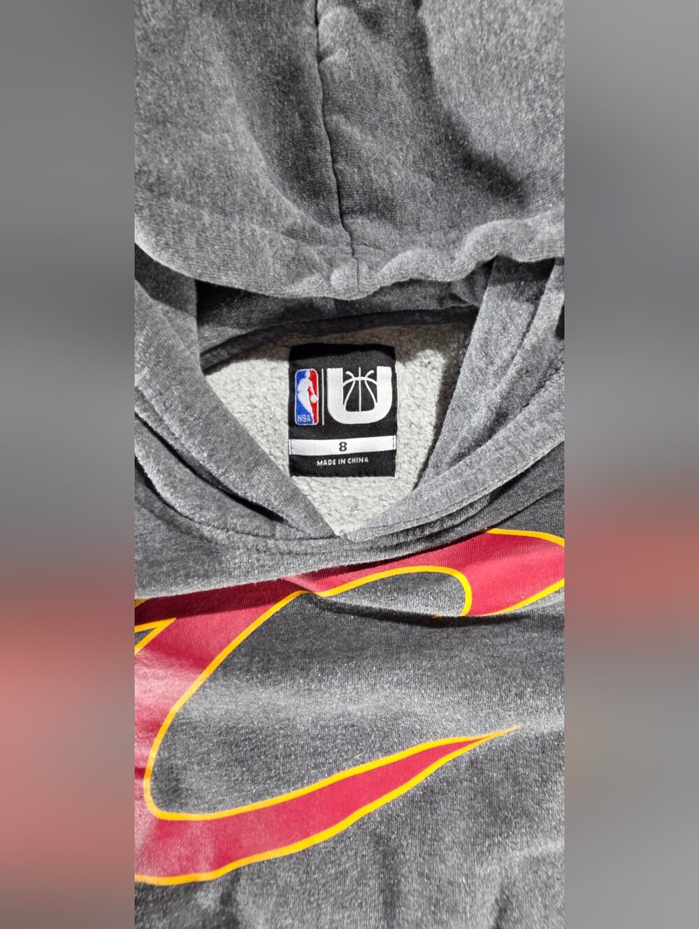 Cleveland Cavaliers NBA Pullover Hoodie Sweatshirt Youth Size 8 Gray - 0130